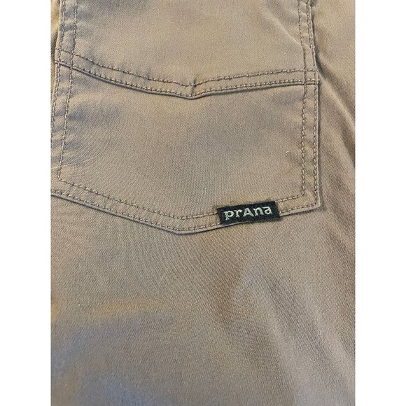 prAna Breathe Pants 34 X 29 Brown Slim Fit 5 Pocket Straight Leg Casual Hiking - Picture 9 of 13